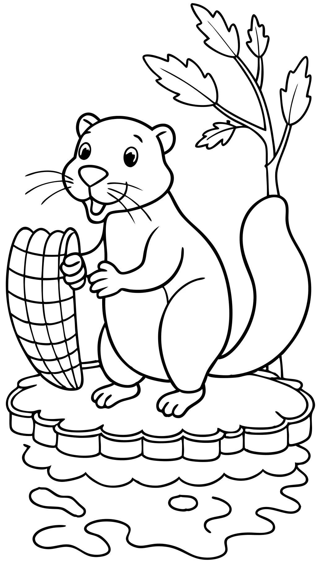 coloring pages beavers